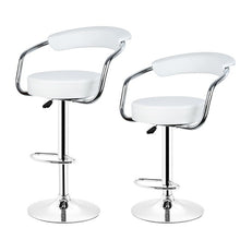 Load image into Gallery viewer, JEOBEST 2pcs/pair Adjustable Gas Lift Bar Stools Modern PU Leather Hollow Backrest chair New Arrival HWC