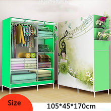 Load image into Gallery viewer, Fashion Modern Folding Cloth Wardrobe Home Bedroom Clothes Toys Sundries Storage Cabinet 3D Assembly Cartoon Closet Furniture